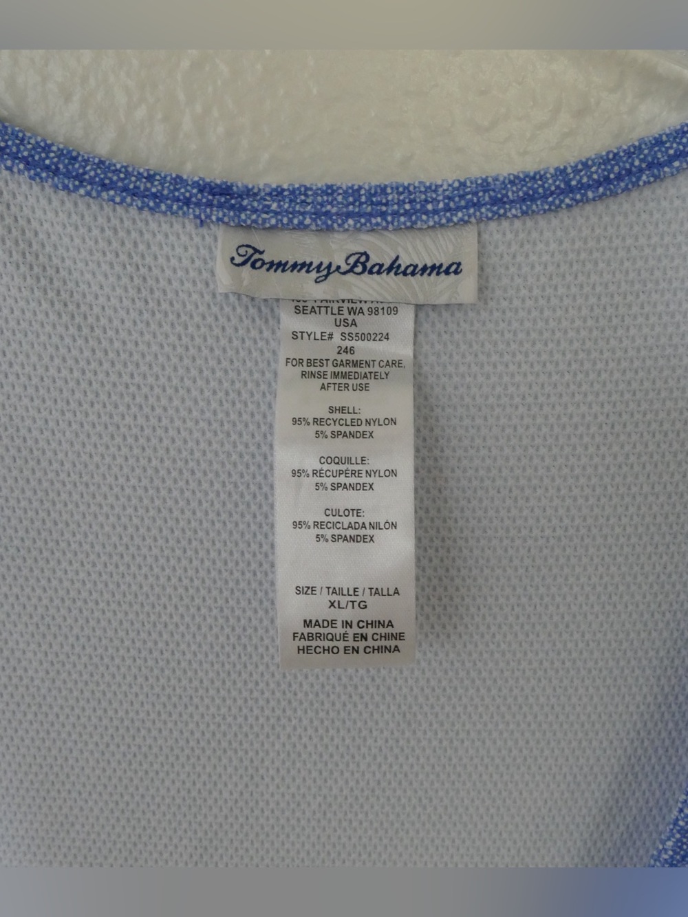 Tommy Bahama Island Cay Wrap Romper Blue Monday Heather UPF 50 Pockets Women’s - Picture 6 of 13